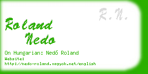 roland nedo business card